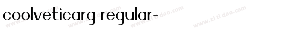 coolveticarg regular字体转换